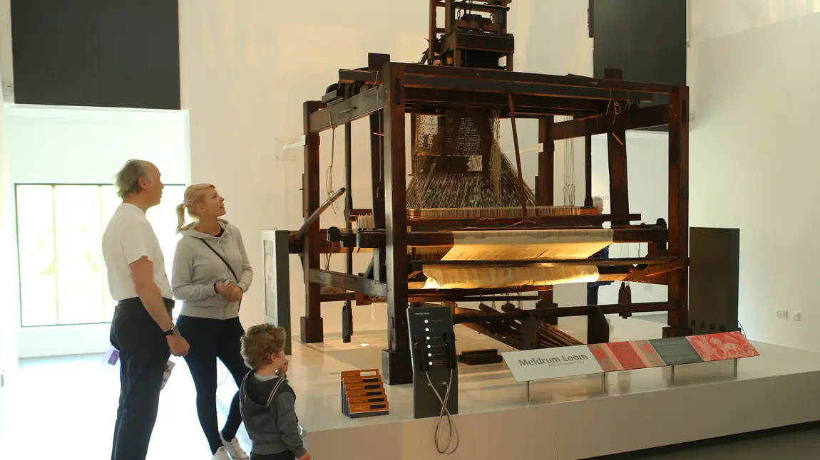 Flagship museum for Scotland's ancient capital Meldrum Loom at the new Dunfermline Carnegie Library & Galleries.