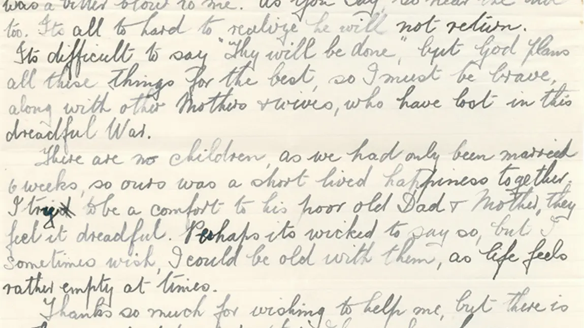Letter from Bessie Walker, York