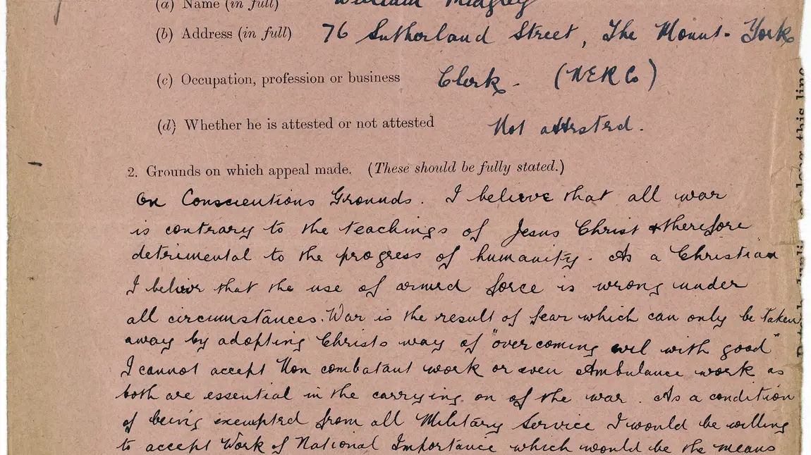 William Midgely's Notice of Appeal from 1916. William Midgely's Notice of Appeal from 1916.