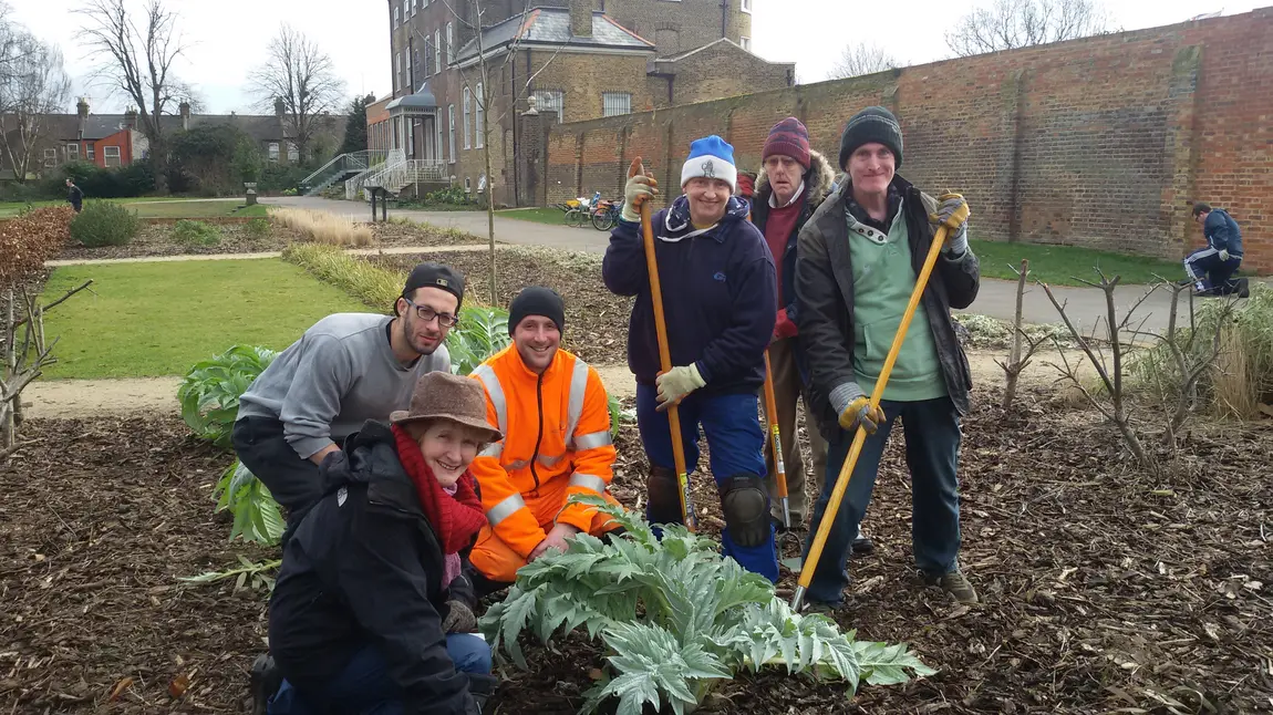 Groups of gardeners at Lloyd Park