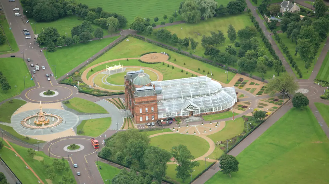 Glasgow Green from above