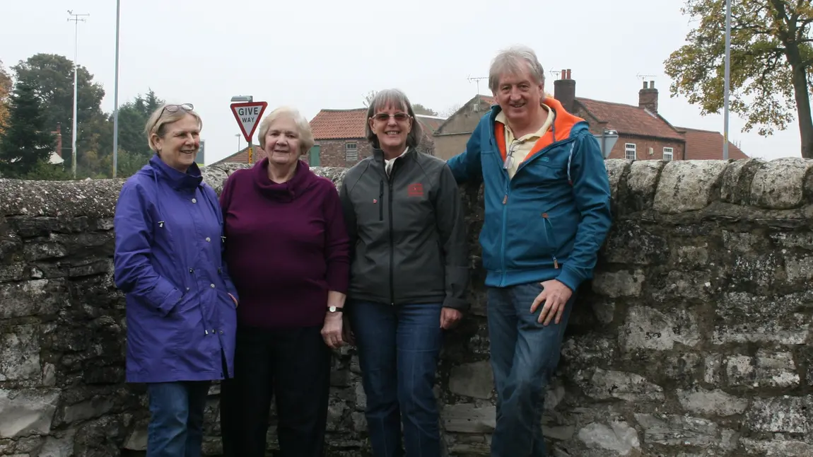 Hambleton History Research & Archive Association members in Hambleton's pen fold Hambleton History Research & Archive Association members in Hambleton's pen fold