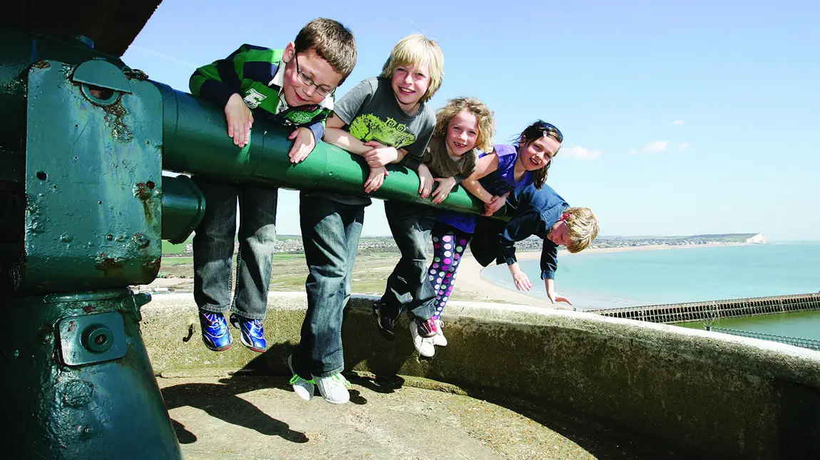National Lottery players boost investment into South East coastal communities Children enjoying Newhaven Fort