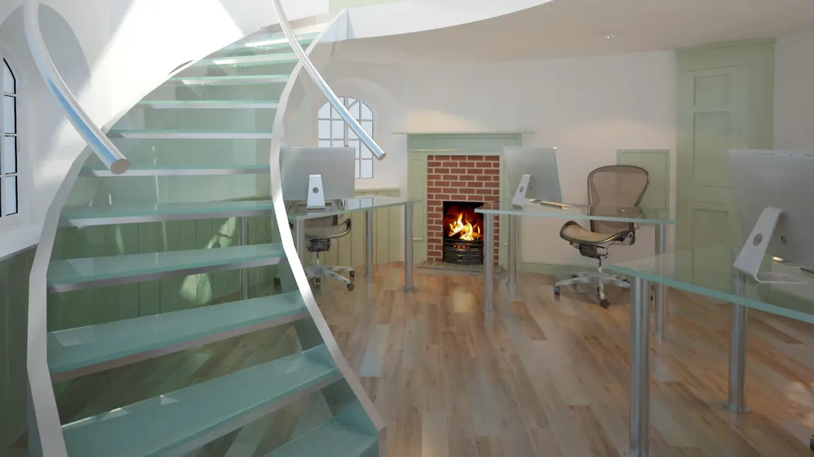 Artist impression of the refurbished interior of the Toll House