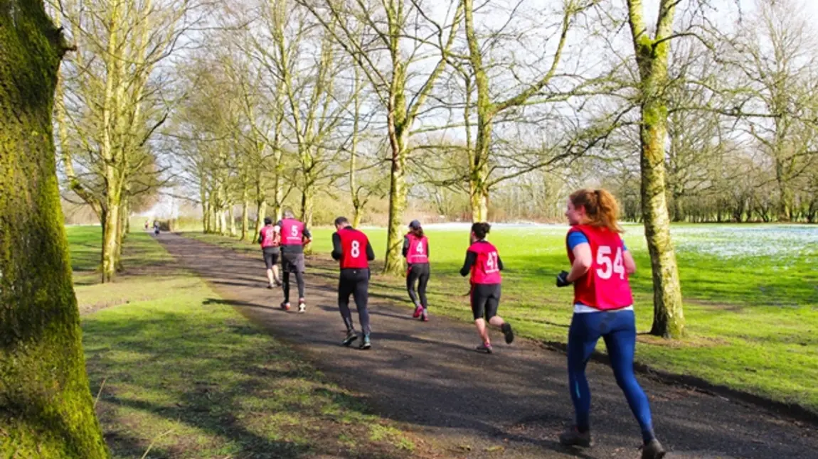 Runners in Heaton Park
