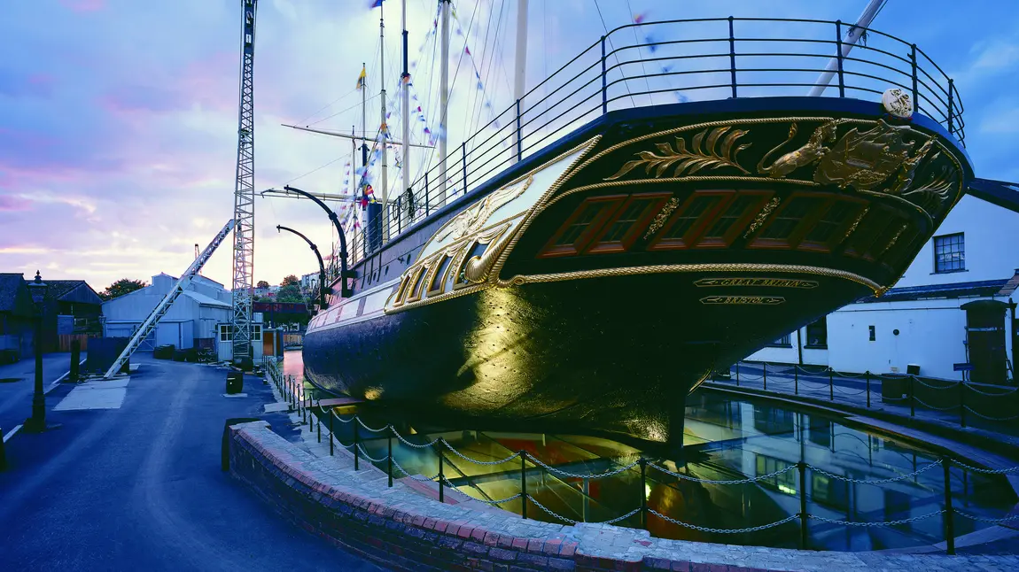 ss Great Britain, port side at night