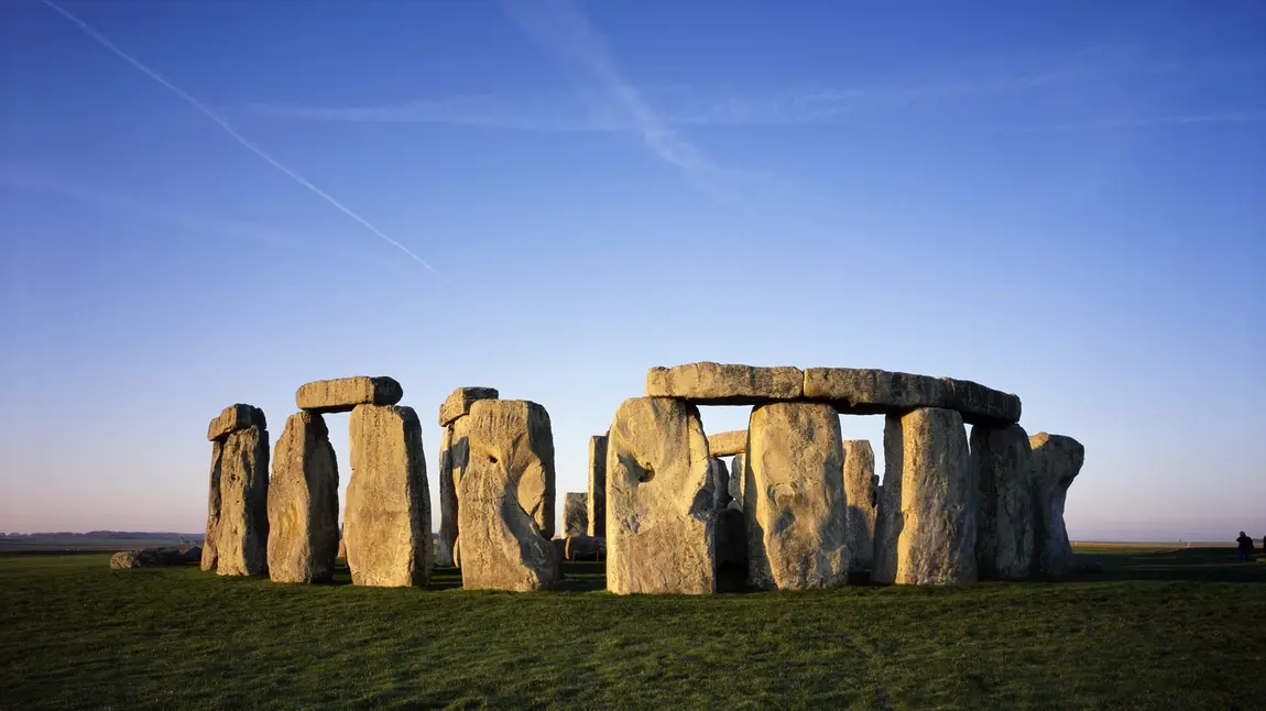 View from the east of Stonehenge at sunrise