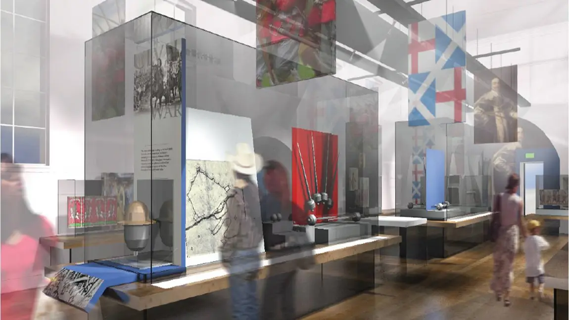 Artist's impression of the Civil War Gallery in the Old Magnus Building