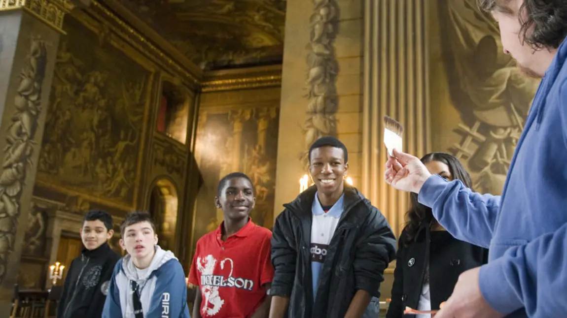 At the Painted Hall - young people are key part of heritage projects