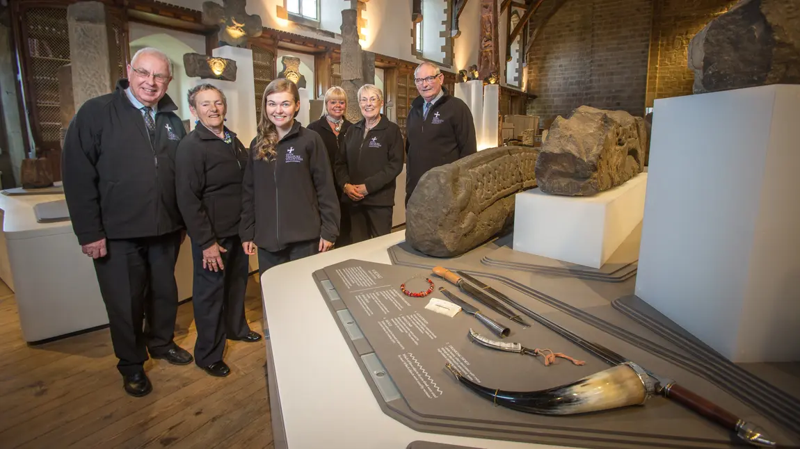 Opening treasures at Durham Cathedral Volunteers and staff in the Monk's Dormitory