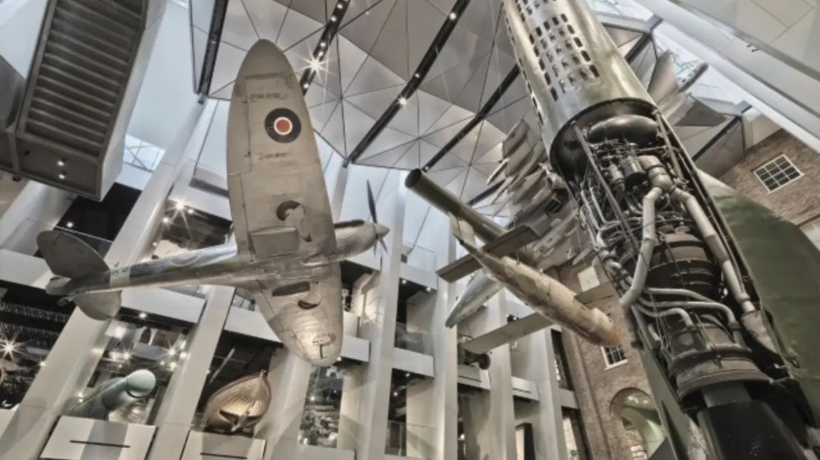 The atrium of the Imperial War Museum, London