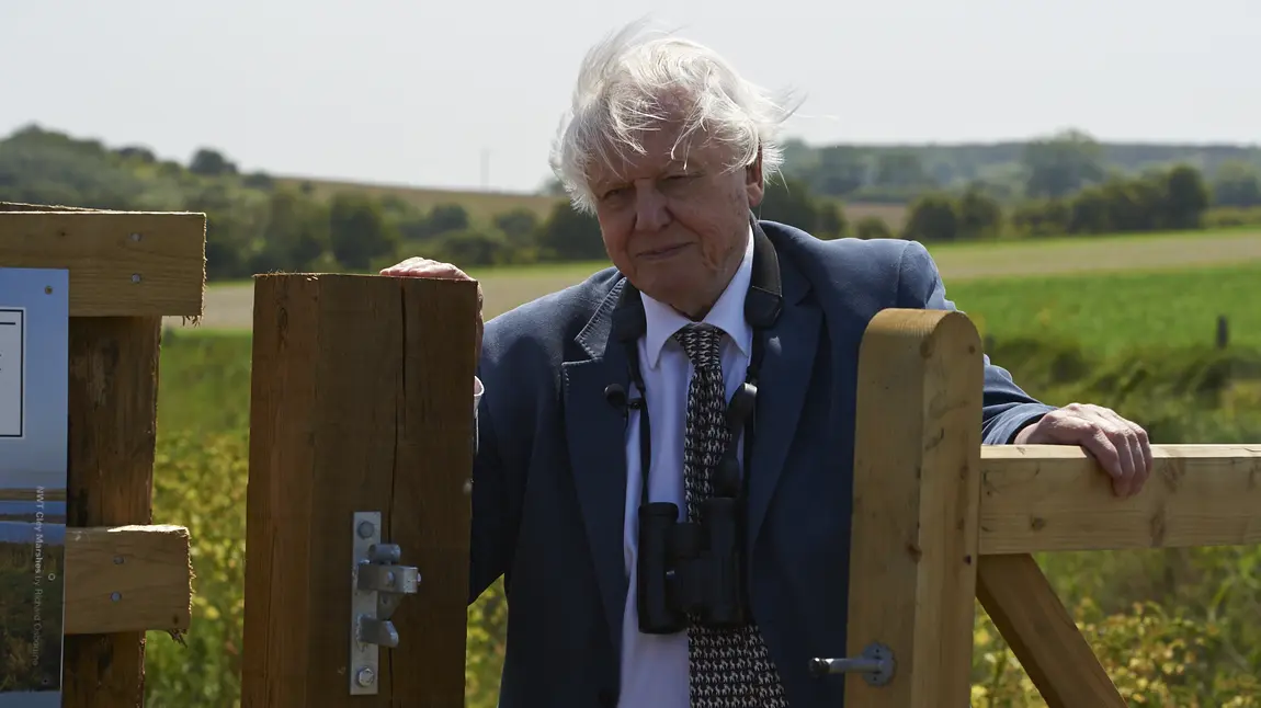 Sir David Attenborough opens the new pathway