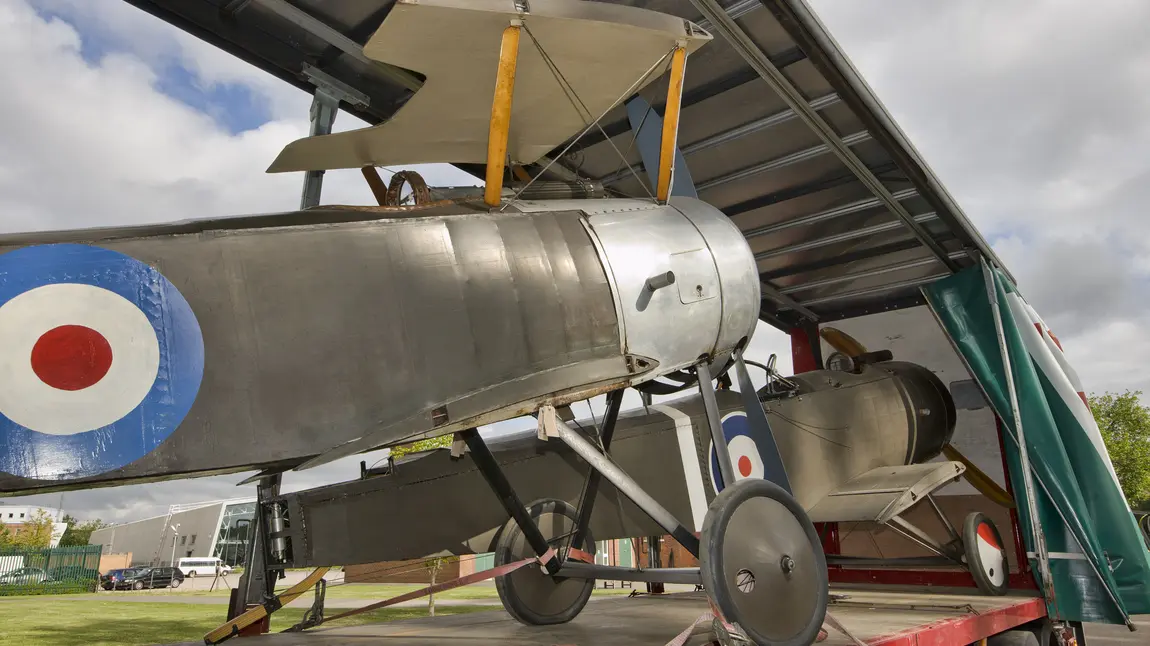Sopwith Pup and Sopwith 1 ½ Strutter on display