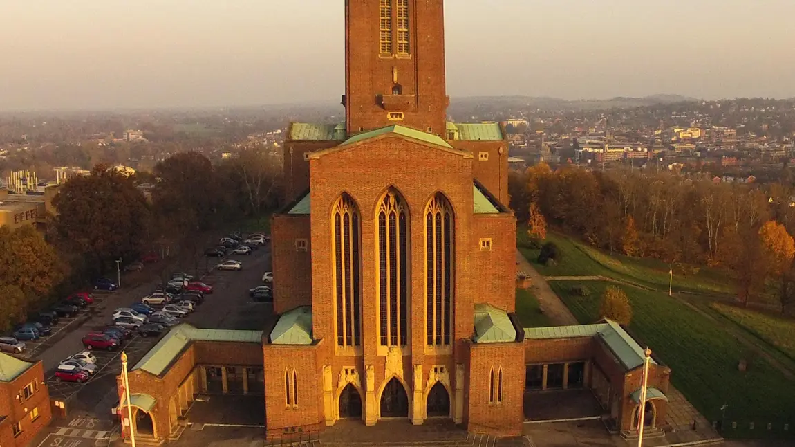 £4.6m Heritage Lottery Fund success for the People’s Cathedral Guildford Cathedral viewed from the air