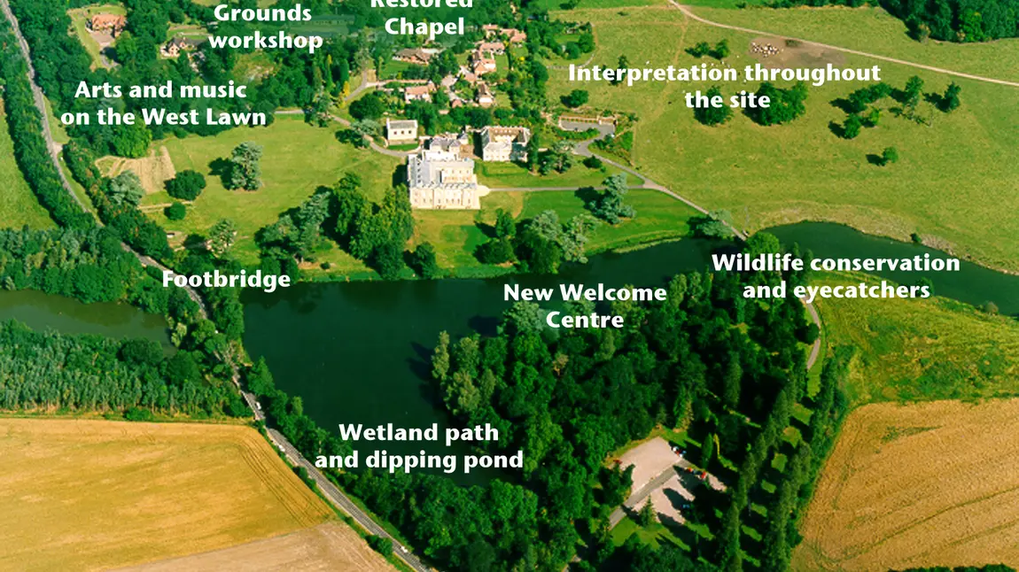 Compton Verney secures Heritage Lottery Fund support The Compton Verney Landscape Restoration Project – an aerial view