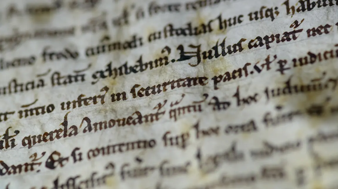 Copy of Magna Carta on display at Salisbury Cathedral 