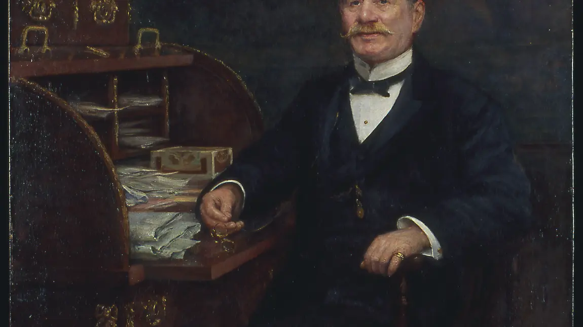 A painting of tea trader and philanthropist Frederick John Horniman, founder of the Horniman Museum in London