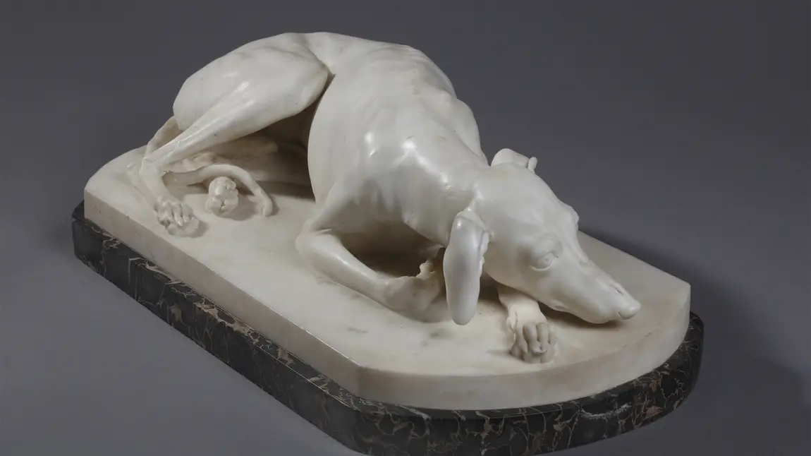 A Greyhound, Joseph Gott, 1827. Temple Newsam, Leeds A Greyhound, Joseph Gott, 1827. Temple Newsam, Leeds