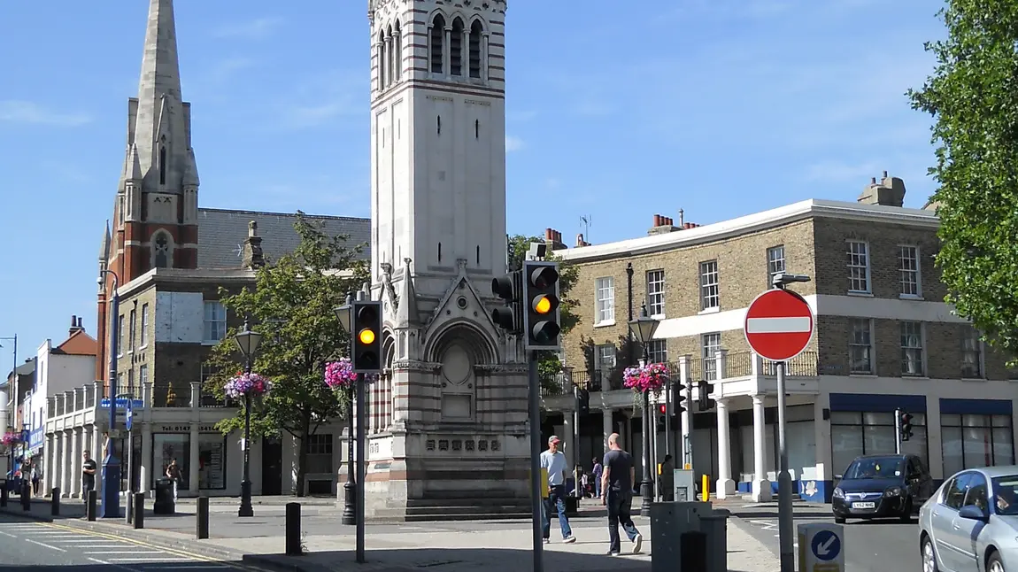 The clocktower in Gravesend