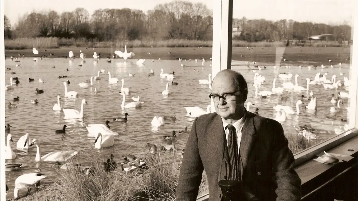 Sir Peter Scott at Slimbridge Wetland Centre