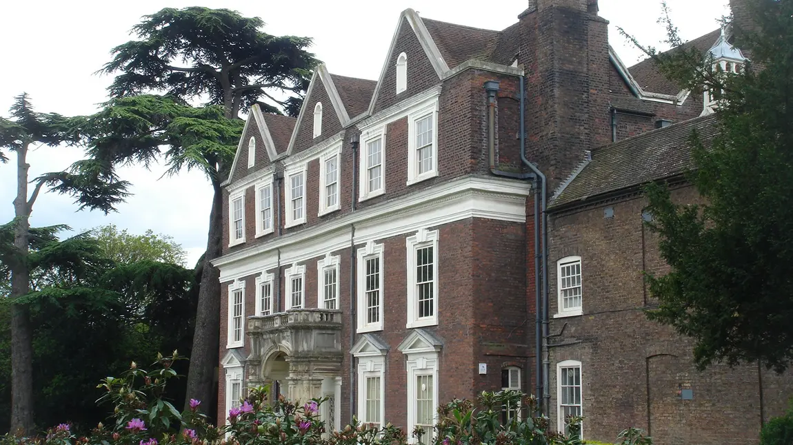 Jacobean manor house secures support for vital conservation Outside view of Boston Manor in Brentford
