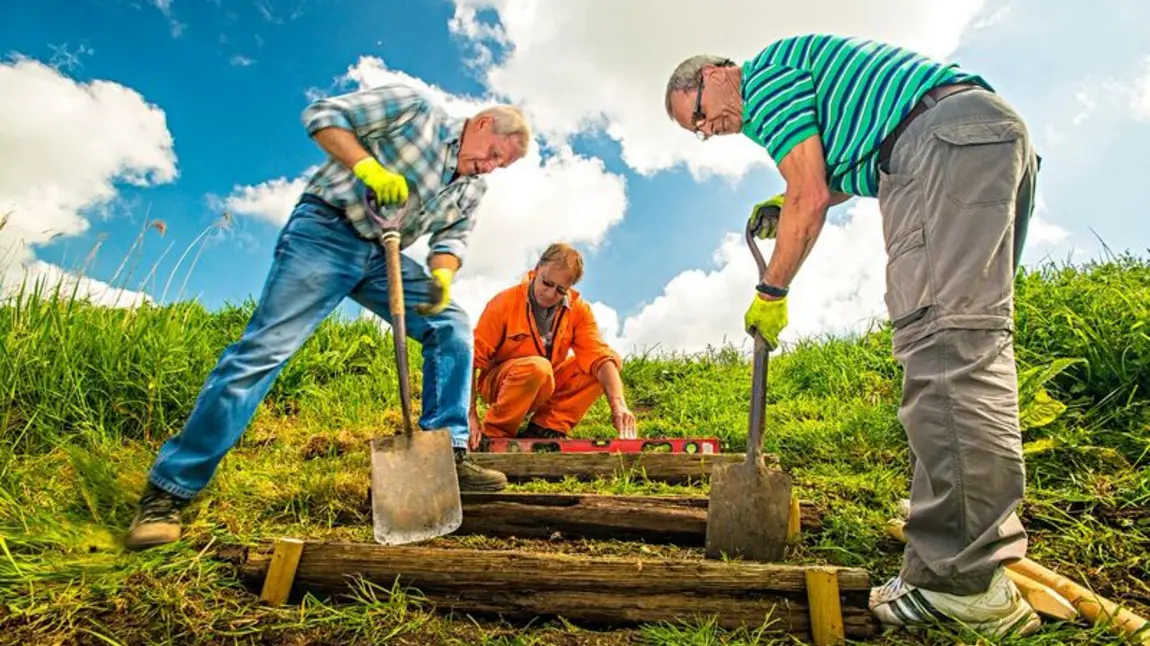 Volunteers at work in the Suffolk Broads