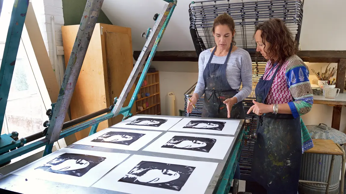 Painting a picture of artistic genius in Suffolk Study session at Gainsborough's House