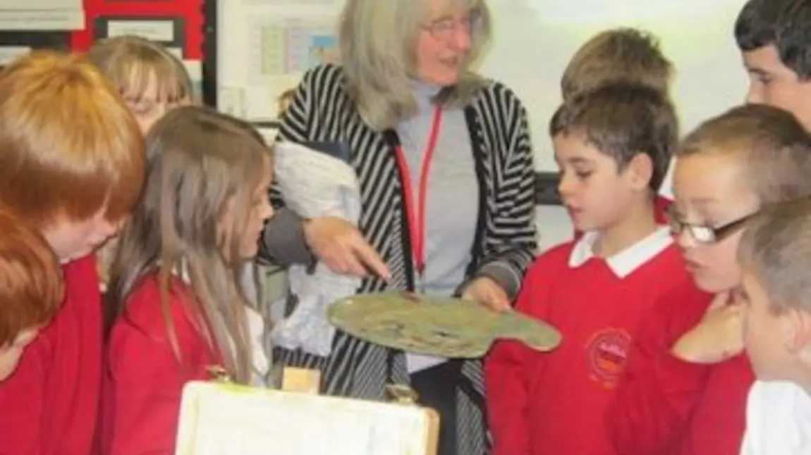 School archive session from Hidden Art in Barnsley 