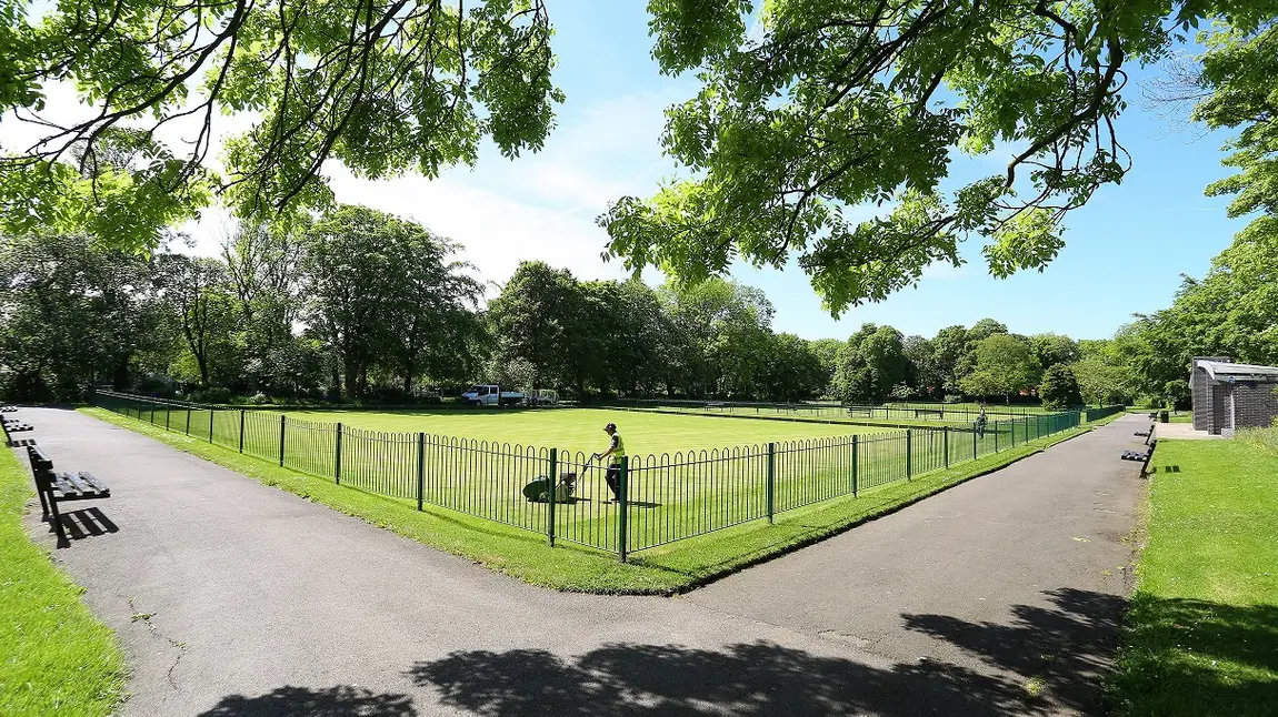 Grass-roots football boost at World Cup legends’ park Hirst Park in Ashington, Northumberland