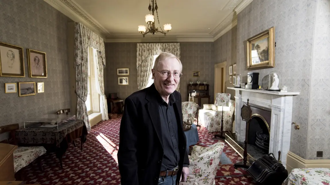 Nicholas in Gaskell's living room, his favourite room in the house