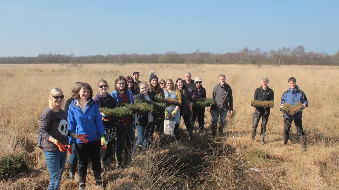 The HLF North West team at Astley Moss The HLF North West team at Astley Moss