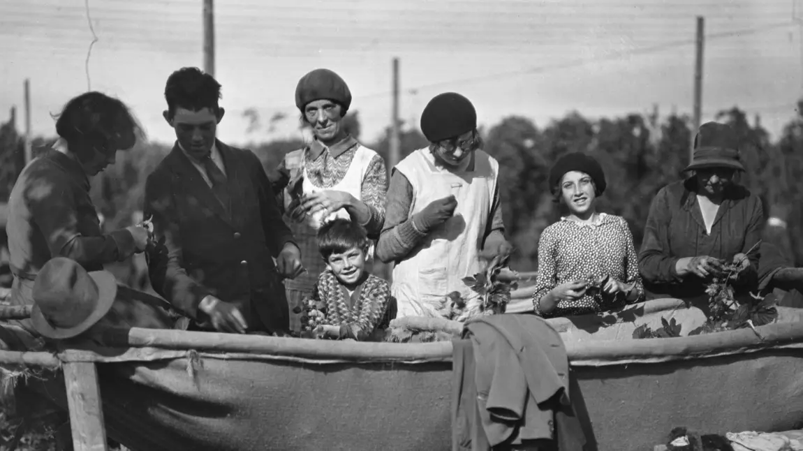 1930s hop pickers