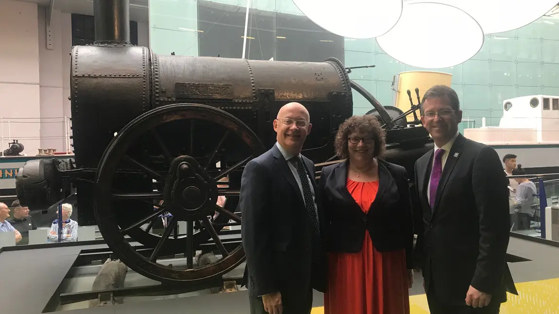 Ian Blatchford, Ros Kerslake and Jeremy Wright QC MP with Rocket