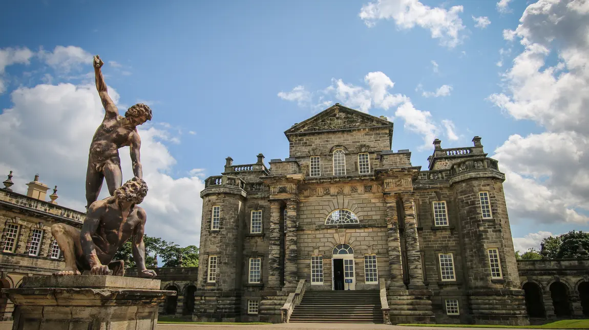£3.7million to restore Northumberland’s flamboyant ‘party’ house Seaton Delaval Hall, a baroque manor house flanked by elaborate stone statues