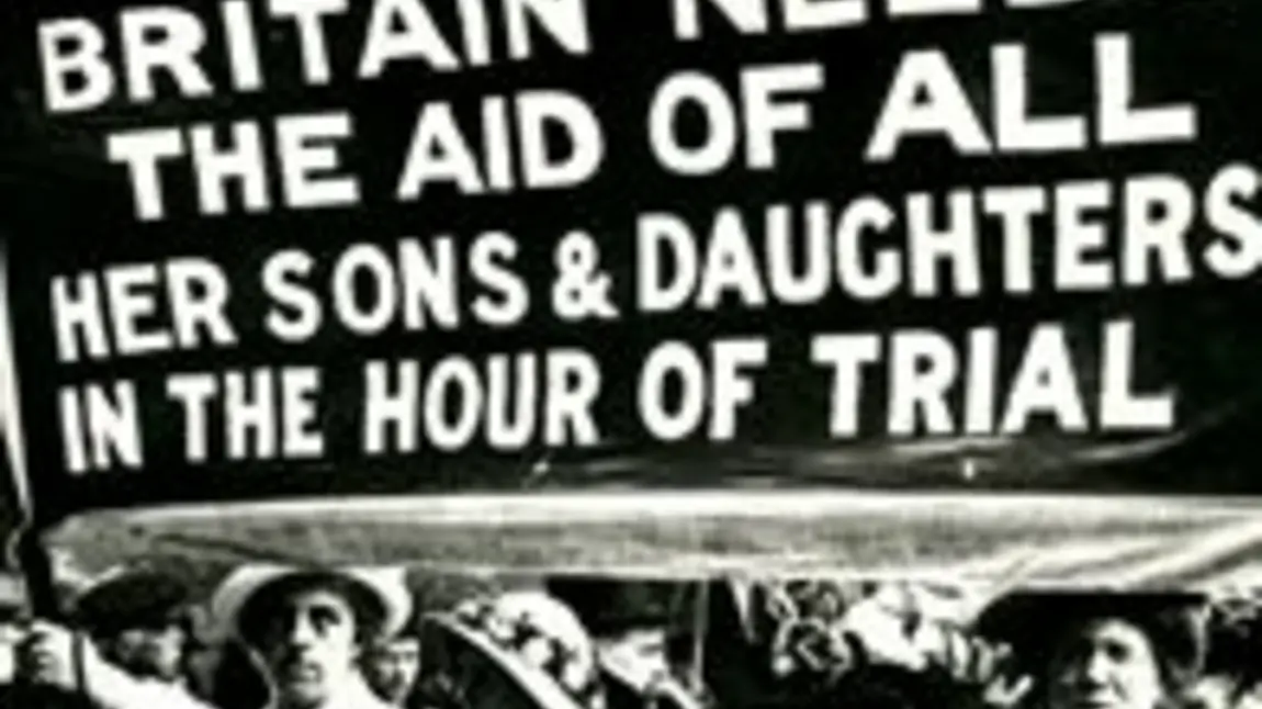 Picture to be used in the exhibition which shows a protest march in 1915