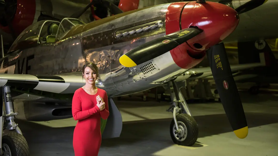 Katie Piper often visits the Royal Air Force Museum in London