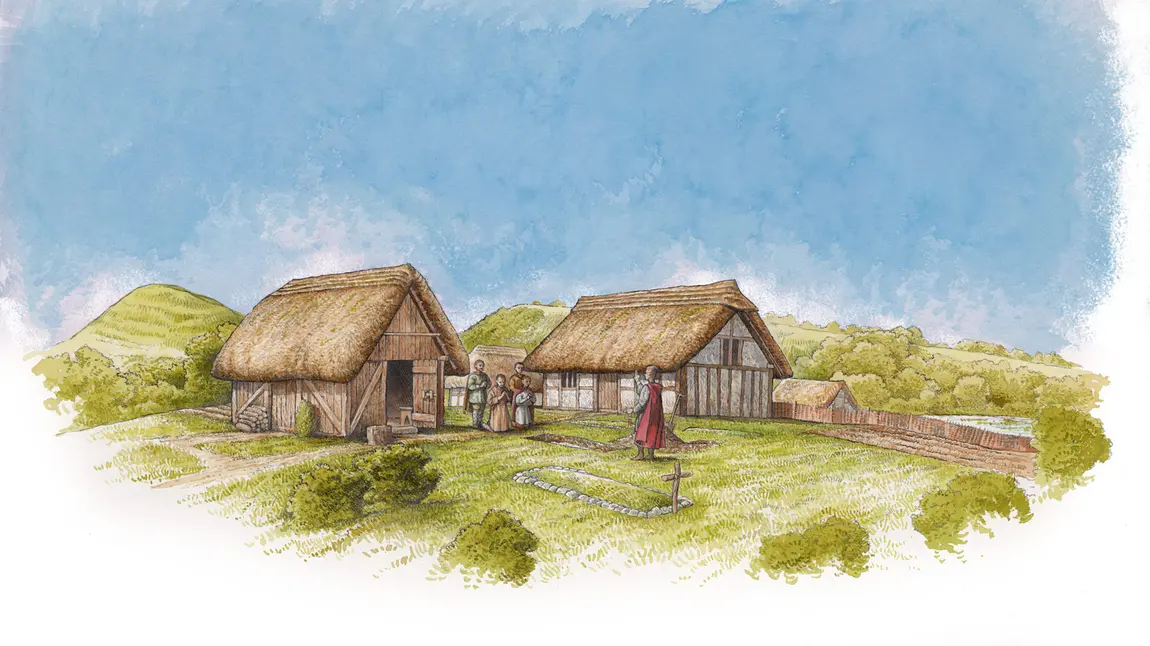 Earliest monastery in British Isles discovered in Somerset What the site may have looked like during the late Saxon period