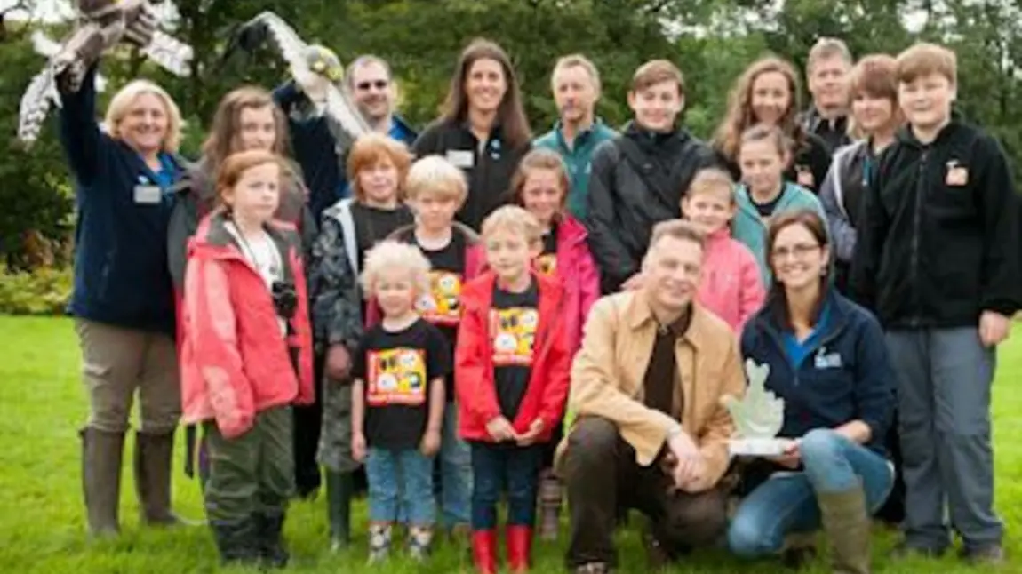 Wildlife broadcaster Chris Packham (centre) joins volunteers and staff from the RSPB to celebrate National Lottery Award win Wildlife broadcaster Chris Packham (centre) joins volunteers and staff from the RSPB to celebrate National Lottery Award win