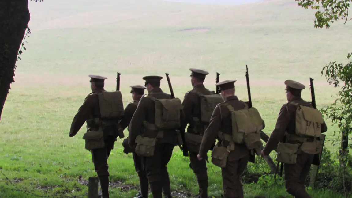 The First World War and Nidderdale AONB: summertime events Nidderdale AONB First World War reenactment walk