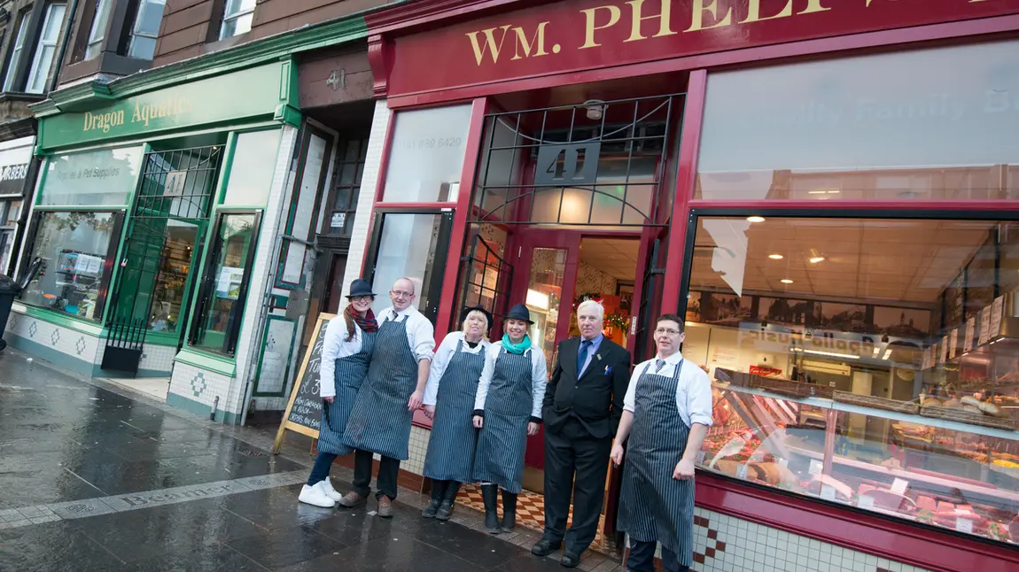Improved shopfronts in Paisley funded through the HLF Townscape Heritage scheme