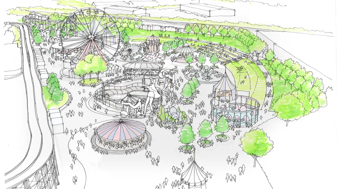 Artist's impression of the Dreamland Parkscape