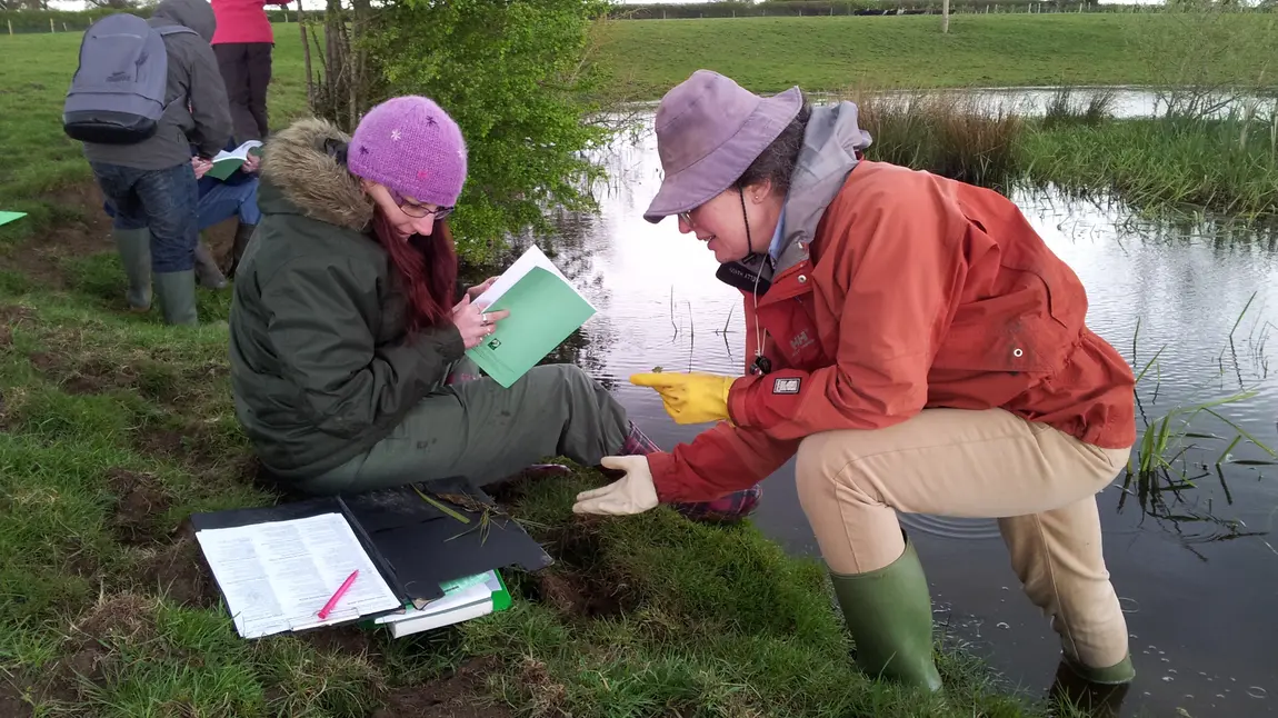 PondNet volunteers at a pond plant survey training PondNet volunteers at a pond plant survey training