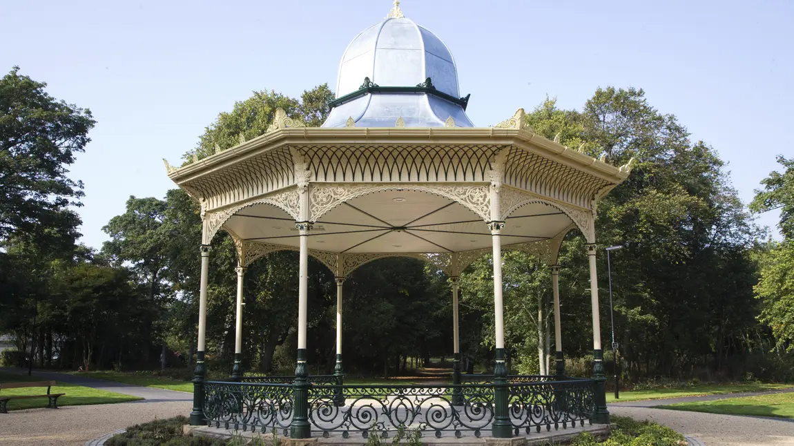 Exhibition Park's restored bandstand