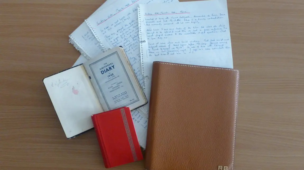 A diary and diary pages