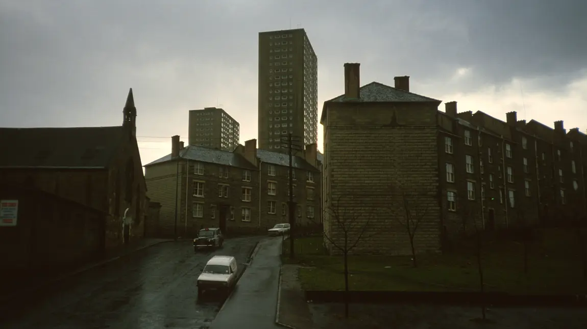 Royston B in Glasgow, shown in its partly-demolished state Royston B in Glasgow, shown in its partly-demolished state