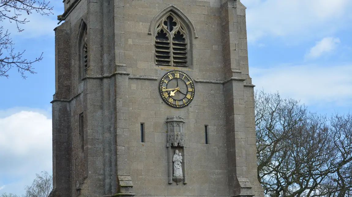 The clock tower of St Mary's Church, Cowbit The clock tower of St Mary's Church, Cowbit