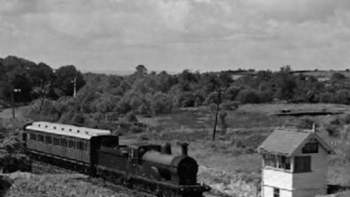 The signal cabin as it was.