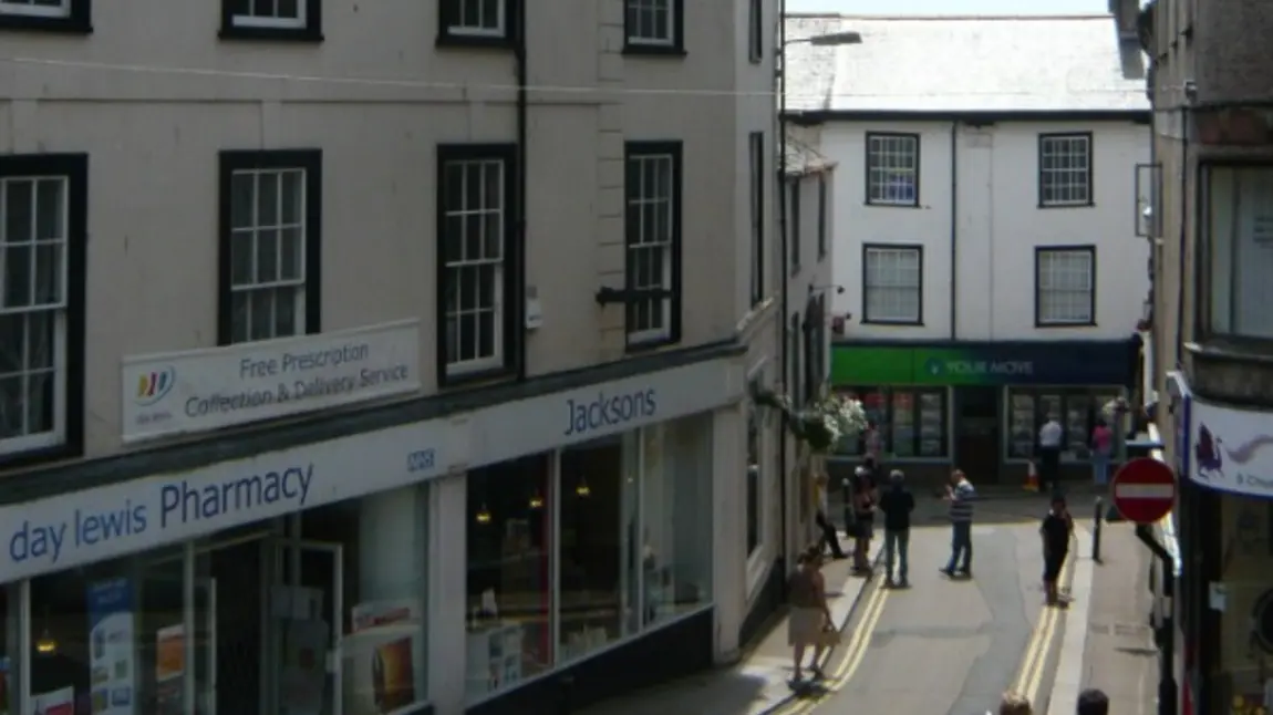 A street in St Austell, Cornwall