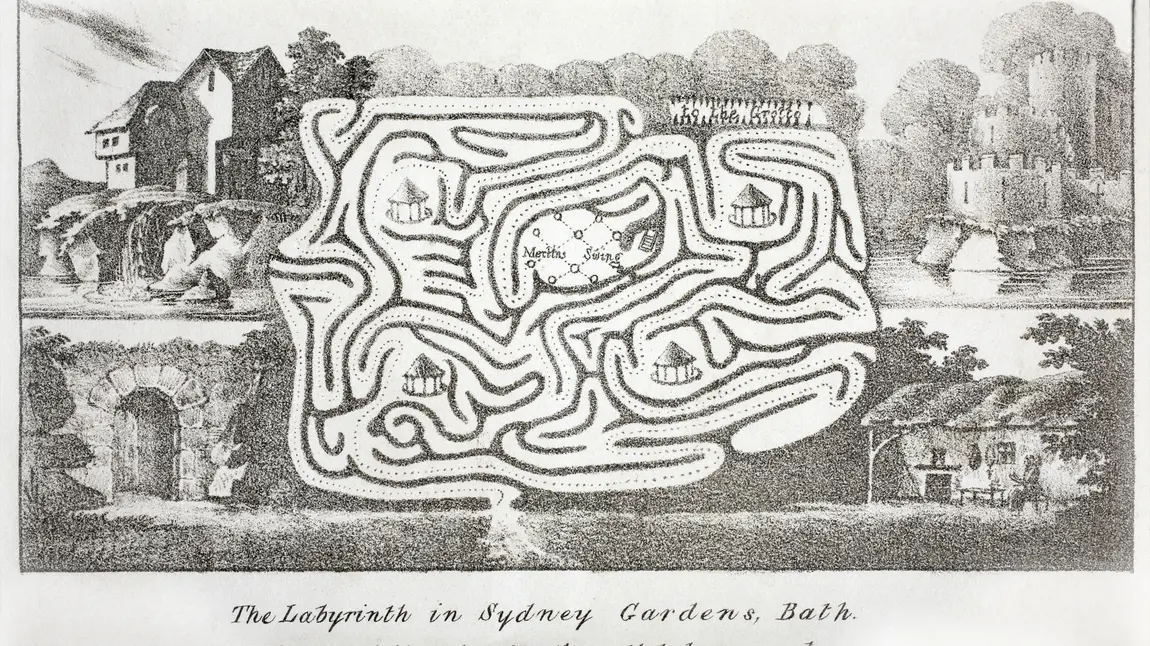 Sydney Gardens historic labyrinth