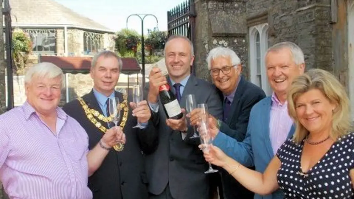 Celebrating at Tavistock Pannier Market